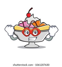 Super hero banana split character cartoon