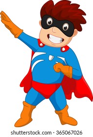 Super hero boy cartoon 