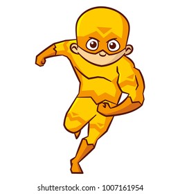 Super hero boy Cartoon character Isolated Vector illustration