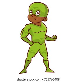 Super hero boy Cartoon character Isolated Vector illustration