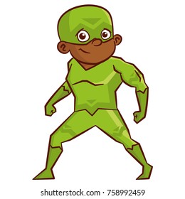 Super hero boy Cartoon character Isolated Vector illustration