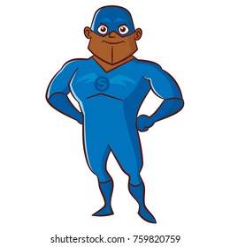 Super hero boy Cartoon character Isolated Vector illustration