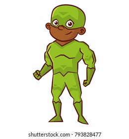 Super Hero Boy Cartoon Character Isolated Stock Vector (Royalty Free ...