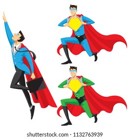 Super hero businessman,