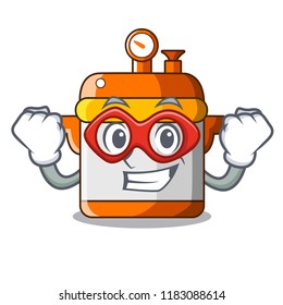 Super hero cartoon rice electric cooker in kitchen