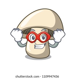 Super hero champignon mushroom character cartoon