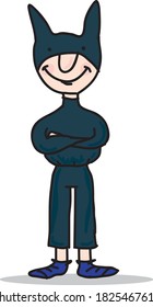 ilustración vectorial de carácter superhéroe