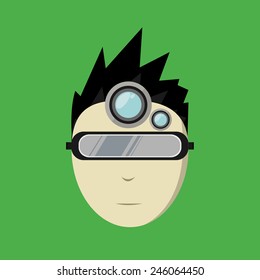 Super hero child face