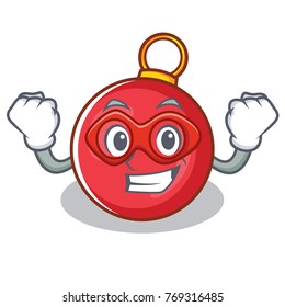 Super hero Christmas ball character cartoon