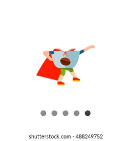 Super hero coffee cup icon