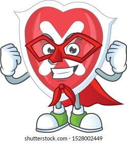 Super hero cross shield cartoon for emblem denied.