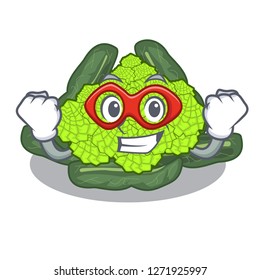 Super hero detail texture of roman cauliflower character