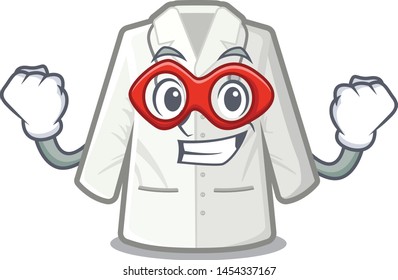 Super hero doctor coat isolated in the character