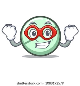 Super hero drug tablet character cartoon