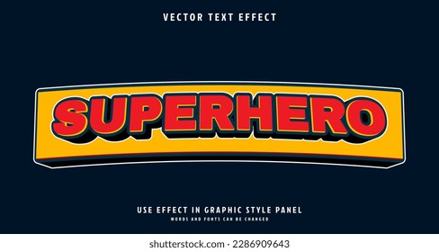 Super Hero Editable Text Effect