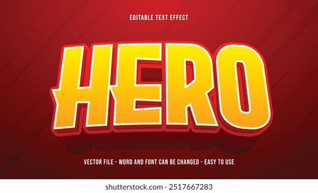 Super hero editable text effect, power text style effect