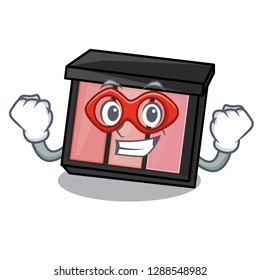 Super hero eye shadow isolated with the mascot
