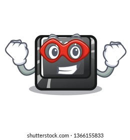 Super hero f11 button in the character shape