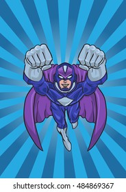 Super Hero Flying in action