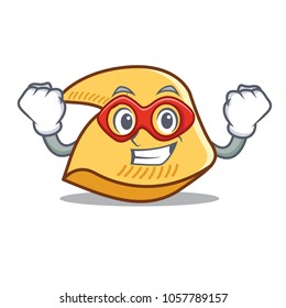 Super hero fortune cookie character cartoon