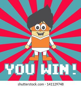 super hero game orange boy