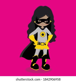 super hero girl design vector illustration