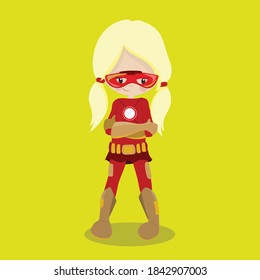 super hero girl design vector illustration