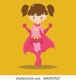 super hero girl design vector illustration