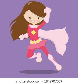 super hero girl design vector illustration