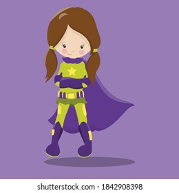 super hero girl design vector illustration
