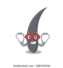 Super hero hair character cartoon style