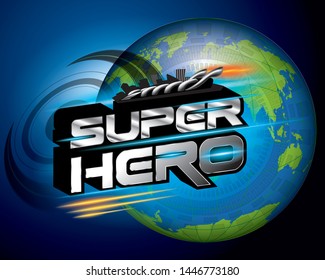 SUPER HERO ICON FONT CONCEPT VECTOR.