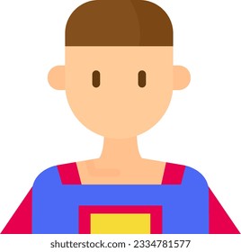 Super Hero Icon image. Suitable for mobile application.