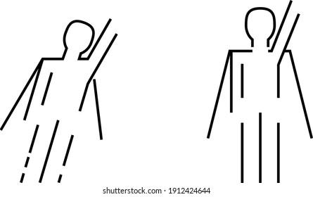 Icono de superhéroe, ilustración vectorial