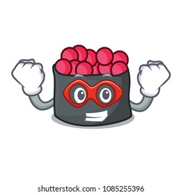 Super hero ikura character cartoon style