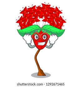 Super hero ixora flowers in shape of mascot