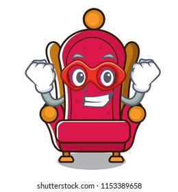 Super hero king throne character cartoon