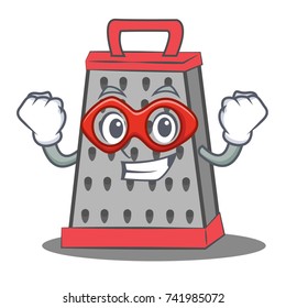 Super hero kitchen grater character cartoon