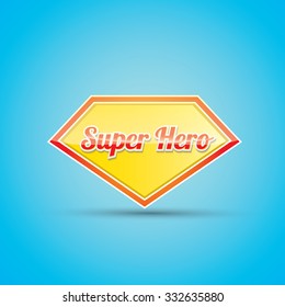 super hero label or sign. vector illustration