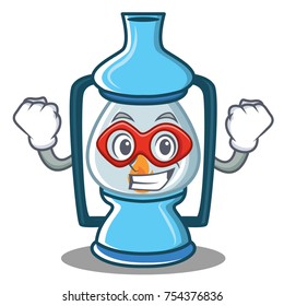 Super hero lantern character cartoon style