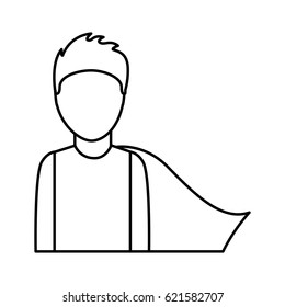 super hero with layer