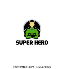 Super Hero Logo Design Vector Template