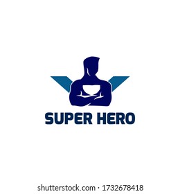 Super Hero Logo Design Vector Template