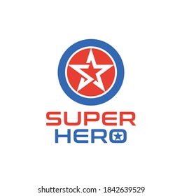 Super hero logo emblem. Super hero logo type.