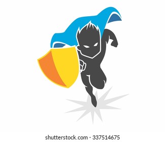 Super Hero Logo Icon Vector