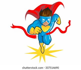 super hero logo icon vector