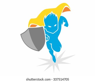 Super Hero Logo Icon Vector