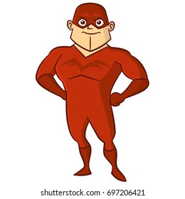 Super Hero Man Cartoon Character Isolated Stock Vector (Royalty Free ...