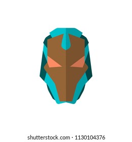 Super hero mask in flat style. Character cartoon superhero. Vector illustration