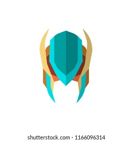 Super hero mask in flat style. Character cartoon superhero icon. Vector illustration